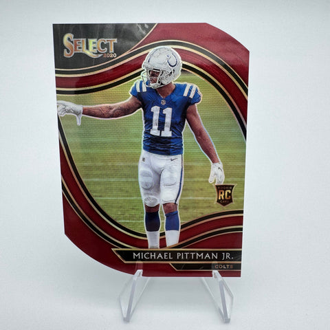 Michael Pittman Jr 2020 Panini Select RC Red Prizm Die Cut
