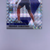 Eduardo Camavinga 2021 Panini Mosiac RC Silver Reactive Prizm