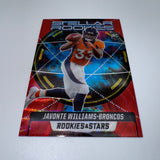 Javonte Williams 2021 Panini Rookies & Stars Stellar Rookies Red Scope Prizm
