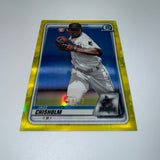 Jazz Chisholm 2020 Bowman Chrome Yellow Refractor /75