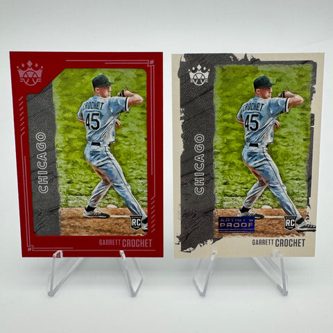 Garrett Crochet 2021 Panini Diamond Kings RC Red Framed Parallel