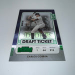 Carlos Correa 2021 Panini Contenders Silver Holo /299