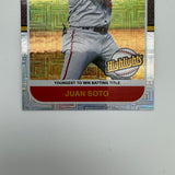 Juan Soto 2021 Panini Donruss Career Highlights Vector Parallel
