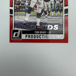 Tom Brady 2016 Panini Donruss Production Stat Line