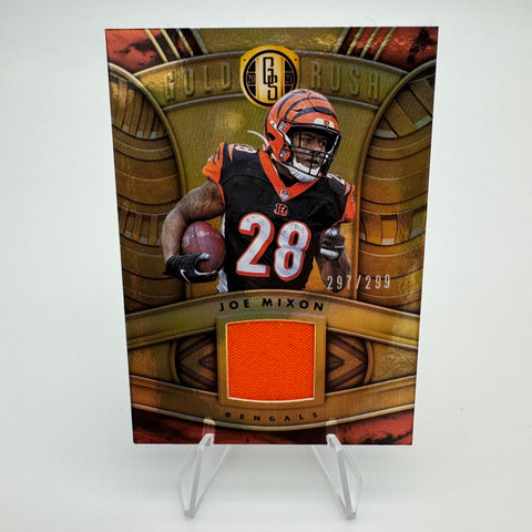 Joe Mixon 2021 Panini Gold Standard Gold Rush Relic /299