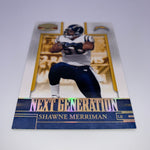 Shawne Merriman 2007 Donruss Gridiron Gear Next Gen Gold /100