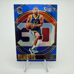 Stephen Curry 2021-22 Panini Select Numbers Blue Prizm