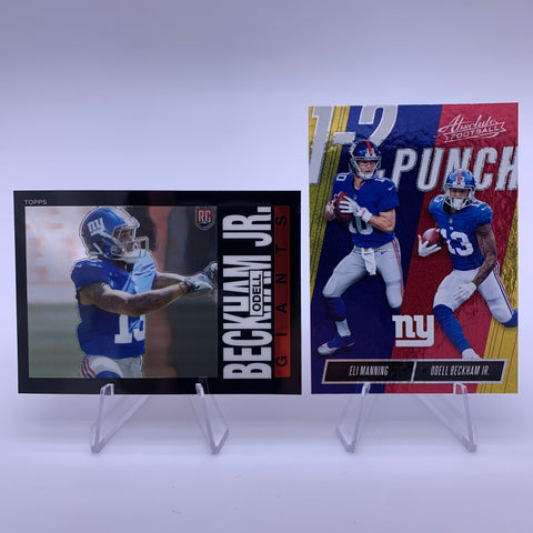 Odell Beckham Jr 2014 Topps RC/1-2 Punch Spectrum Parallel