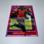 Jeremy Doku 2021-22 Topps Merlin Pink Mojo Refractor /275