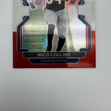 Nico Collins 2020-21 Panini Prizm RC Red White Blue Prizm