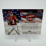 Bryce Young 2022 Leaf Metal State Pride Purple Wave Prizm