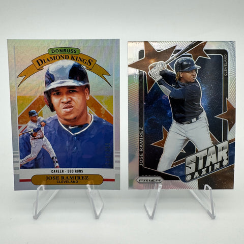 Jose Ramirez 2019 Panini Donruss Diamond Kings Stat Line /383