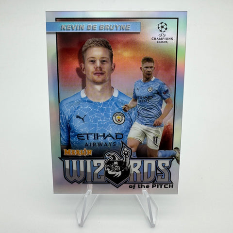 Kevin De Bruyne 2020-21 Topps Merlin Chrome UCL Wizards of the Pitch