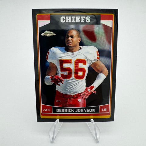 Derrick Johnson 2006 Topps Chrome Black Refractor /199