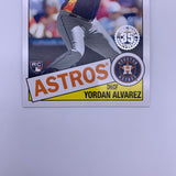 Yordan Alvarez 2020 Topps Stadium/1985 Anniversary Rookie Lot