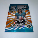 Trevor Lawrence 2021 Panini Optic Rc My House Silver Prizm