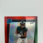 DeVonta Smith 2021 Panini Optic Rated Rookie Preview Red Green Prizm