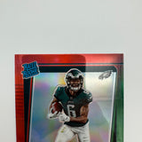 DeVonta Smith 2021 Panini Optic Rated Rookie Preview Red Green Prizm