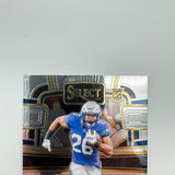 Zach Charbonnet 2023 Panini Select RC Silver Prizm Die-Cut