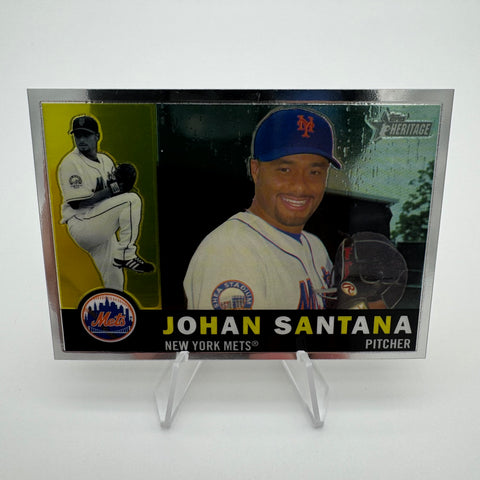 Johan Santana 2009 Topps Heritage Chrome /1960