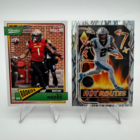 DJ Moore 2018 Panini Classic RC Red Back /299