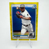 Jazz Chisholm 2020 Bowman Chrome Yellow Refractor /75