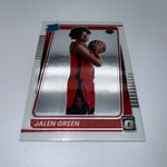 Jalen Green 2021-22 Donruss Rated Rookie Yellow Flood