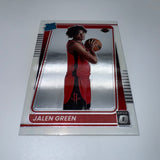 Jalen Green 2021-22 Donruss Rated Rookie Yellow Flood