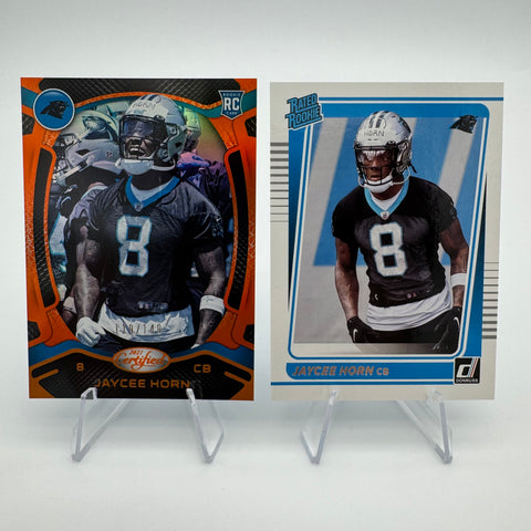 Jaycee Horn 2021 Panini Certified RC Mirror Orange /149