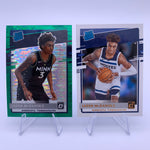 Jaden McDaniels 2020-21 Panini Optic Rated Rookie Green Pulsar Prizm