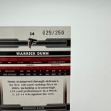 Warrick Dunn 2006 Donruss Threads Bronze Holo /250