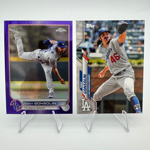 Tony Gonsolin 2022 Topps Chrome Update Purple Refractor