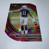 Michael Pittman Jr 2020 Panini Select RC Red Prizm Die Cut