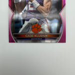Cade Klubnik 2022 Bowman University Chrome 1st Pink Refractor