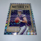 JJ McCarthy 2024 Panini Mosaic RC Notoriety Silver Prizm