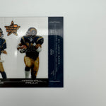 Marshall Faulk Mark Bulger 2004 Leaf Rookies & Stars Ticket Masters Bronze /1250