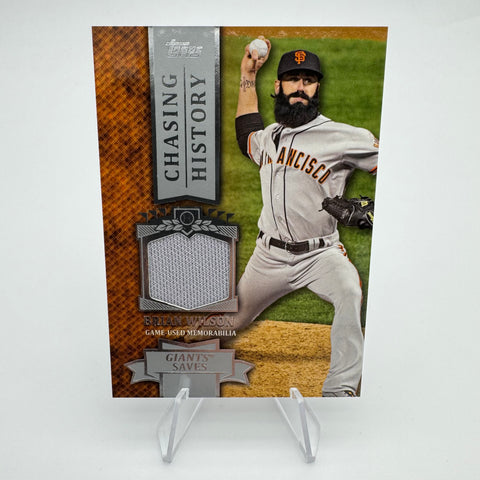 Brian Wilson 2013 Topps Chasing History Relic