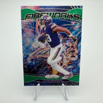 Justin Jefferson 2024 Panini Prizm Fireworks Green Wave Prizm