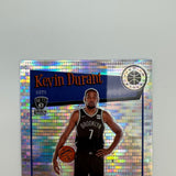 Kevin Durant 2019-20 NBA Hoops Premium Stock Tribute Silver Pulsar Prizm