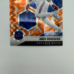 Greg Rousseau 2021 Panini Mosaic RC Orange Reactive Prizm