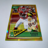 Kareem Hunt 2018 Panini Classic Timeless Tributes Gold /65