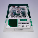 Zach Wilson 2021 Panini Contenders Rookie Ticket Variation