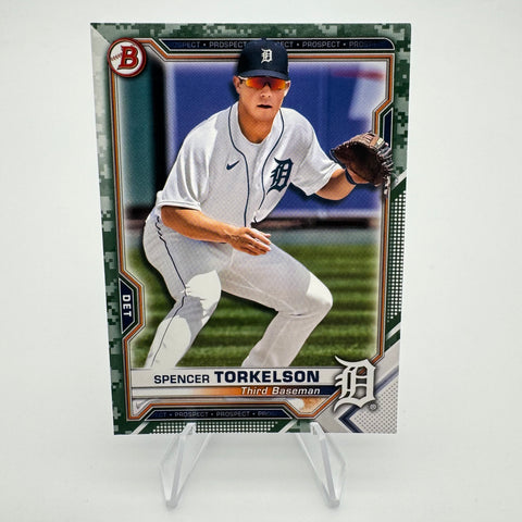 Spencer Torkelson 2021 Bowman Camo Border