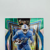 Penei Sewell 2021 Panini Select RC Green & Yellow Shock Prizm