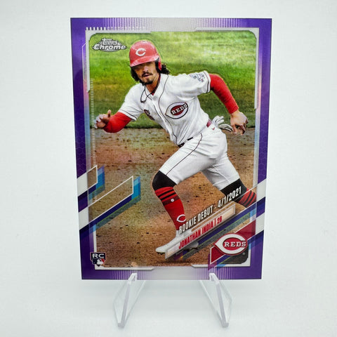 Jonathan India 2021 Topps Chrome Update RC Purple Refractor