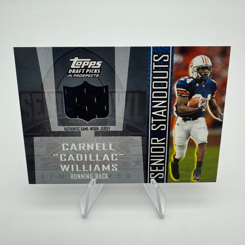 Cadillac Williams 2005 Topps Draft Picks Senior Standouts Jersey Relic