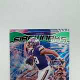 Justin Jefferson 2024 Panini Prizm Fireworks Green Wave Prizm