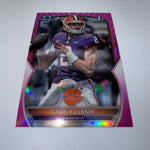 Cade Klubnik 2022 Bowman University Chrome 1st Pink Refractor