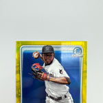 Jazz Chisholm 2020 Bowman Chrome Yellow Refractor /75