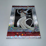 Nelson Cruz 2021 Topps Chrome Anniversary Blue Mini Diamond /199